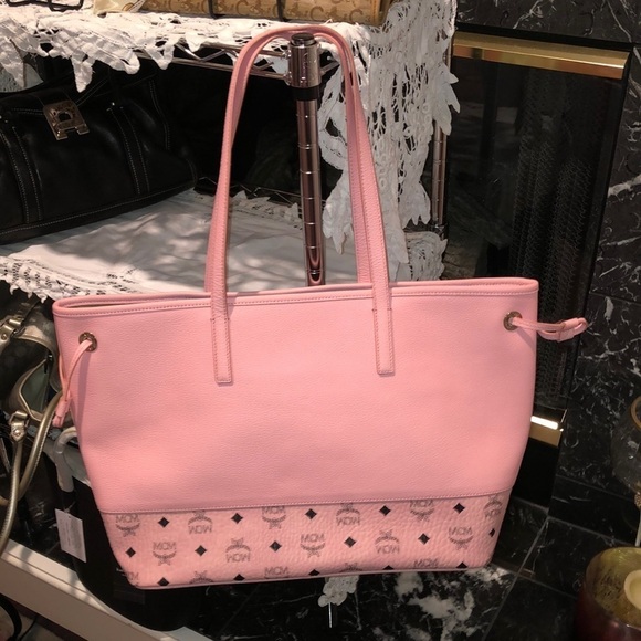 MCM Aren Leather Mix Shopper Tote - Picture 2 of 5